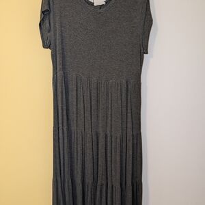 Forever Rose Midi T-shirt Dress